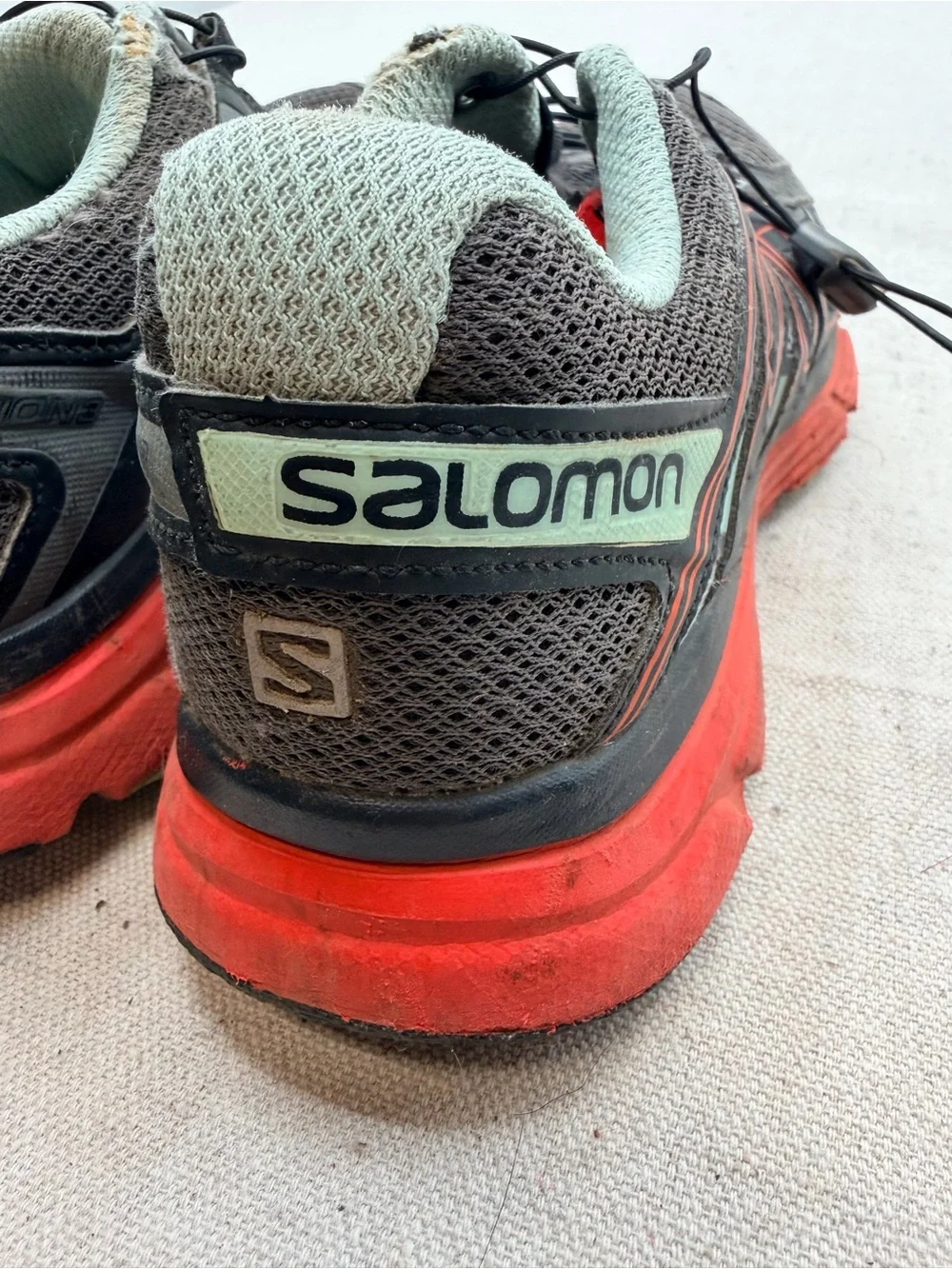 Salomon Mint Green Mesh Slip-On Athletic Shoe